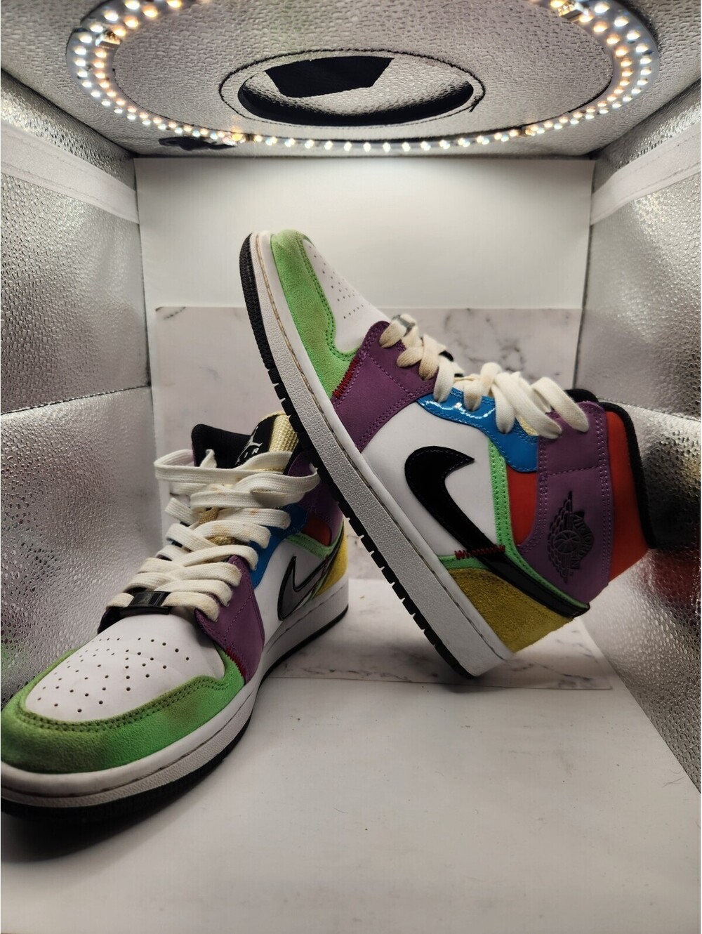 🔥Nike Air Jordan 1 Mid SE Multi-Color Women's Size 8.5🔥